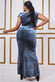 Glitter Velvet Maxi Dress With Bow Detail DR1294QZP