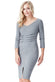 V Neck Pleated Midi With Split Detail DR1352