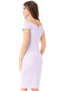 Fitted Off The Shoulder Midi Dress DR1430