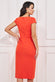 Tall - Front Pleat Tulip Midi Dress DR1614TALL
