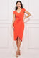 Tall - Front Pleat Tulip Midi Dress DR1614TALL