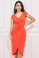Tall - Front Pleat Tulip Midi Dress DR1614TALL