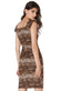 Front Fold Printed Midi Dress DR1860