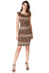 Front Fold Printed Midi Dress DR1860