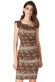 Front Fold Printed Midi Dress DR1860