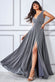 Cross Over Sleeveless Maxi Dress With Split DR1886C