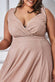 Wrap Bodice Sleeveless Lurex Split Maxi Dress DR1886P