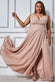 Wrap Bodice Sleeveless Lurex Split Maxi Dress DR1886P