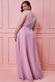 Wrap Bodice Sleeveless Lurex Split Maxi Dress DR1886P