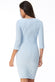 Three Quarter Sleeve Midi Dress With Frill DR1889
