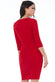 Three Quarter Sleeve Midi Dress With Frill DR1889