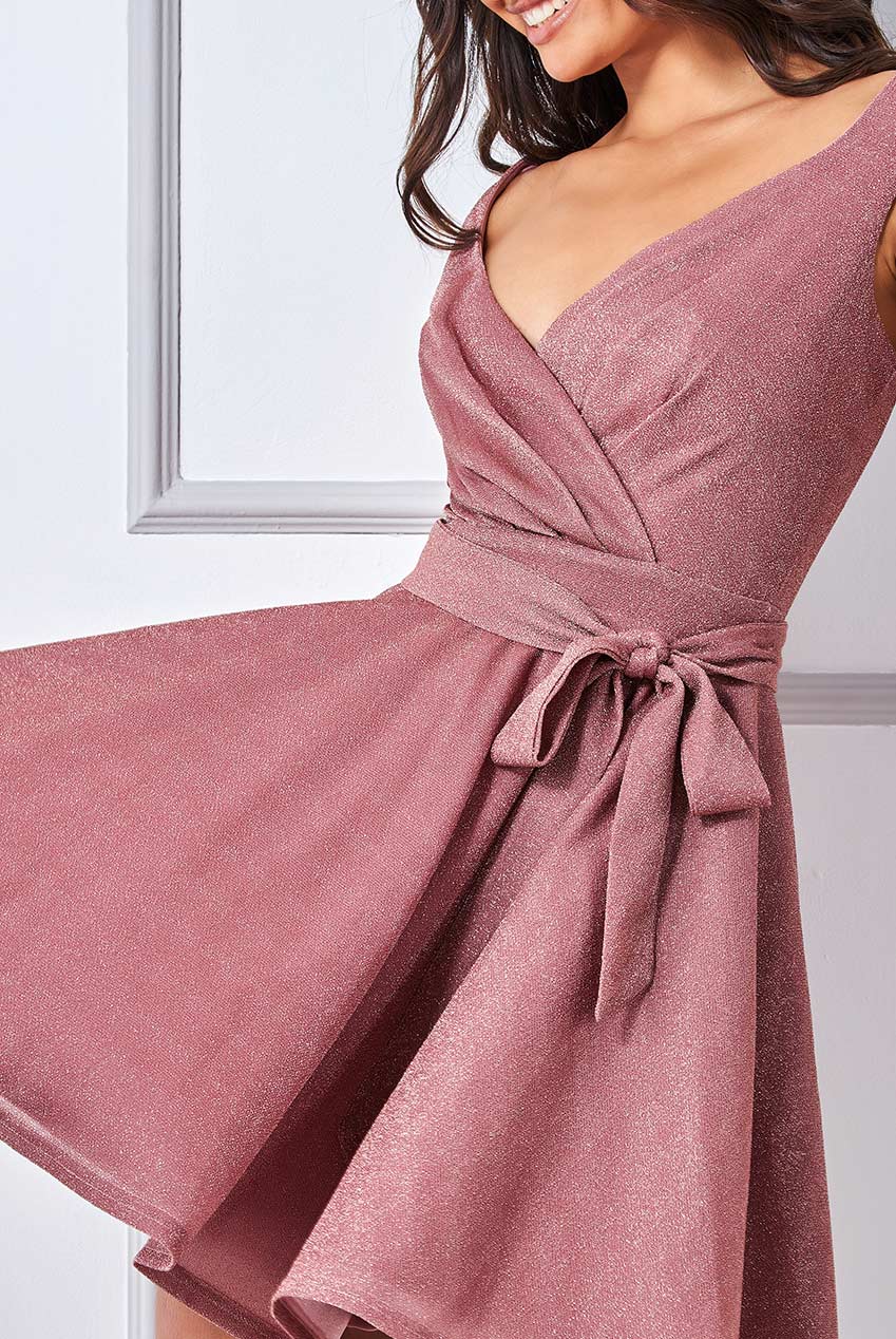 Wrap Dress Formal Skater Dress Green Printed Wrap Over Belted Long Sleeve Skater Dress AX Paris Wrap Dress Formal Skater Dress Green Printed Wrap Over Belted Long Sleeve Skater Dress AX Paris