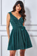 Wrap Bodice Lurex Skater Dress With Belt DR1891BB