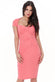 Heart Neck Midi Dress DR1894
