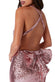 Halter Neck Sequin Maxi Dress With Bow Detail DR2090