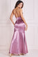 Cowl Neck Satin Maxi Dress With Strappy Back DR2113QZ