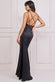 Cowl Neck Satin Maxi Dress With Strappy Back DR2113