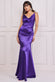 Cowl Neck Satin Maxi Dress With Strappy Back DR2113