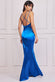 Cowl Neck Satin Maxi Dress With Strappy Back DR2113
