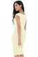 Folded Peplum Midi Dress DR2204