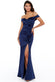 Satin Bardot Bow Maxi Dress DR2218QZ