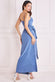 Wrap Front Maxi Slip Dress With Waist Tie-Up DR2250C