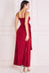 Wrap Front Maxi Slip Dress With Waist Tie-Up DR2250C