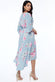 Wrap Over Kimono Midi Dress DR2257