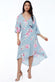 Wrap Over Kimono Midi Dress DR2257