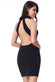 High Neck Open Back Midi Dress DR2295
