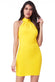 High Neck Open Back Midi Dress DR2295