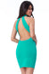 High Neck Open Back Midi Dress DR2295
