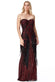 Sweet Heart Sequin Fringe Chiffon Maxi Dress DR2296