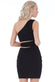 Cut Out One Shoulder Mini Dress DR2314