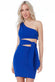 Cut Out One Shoulder Mini Dress DR2314