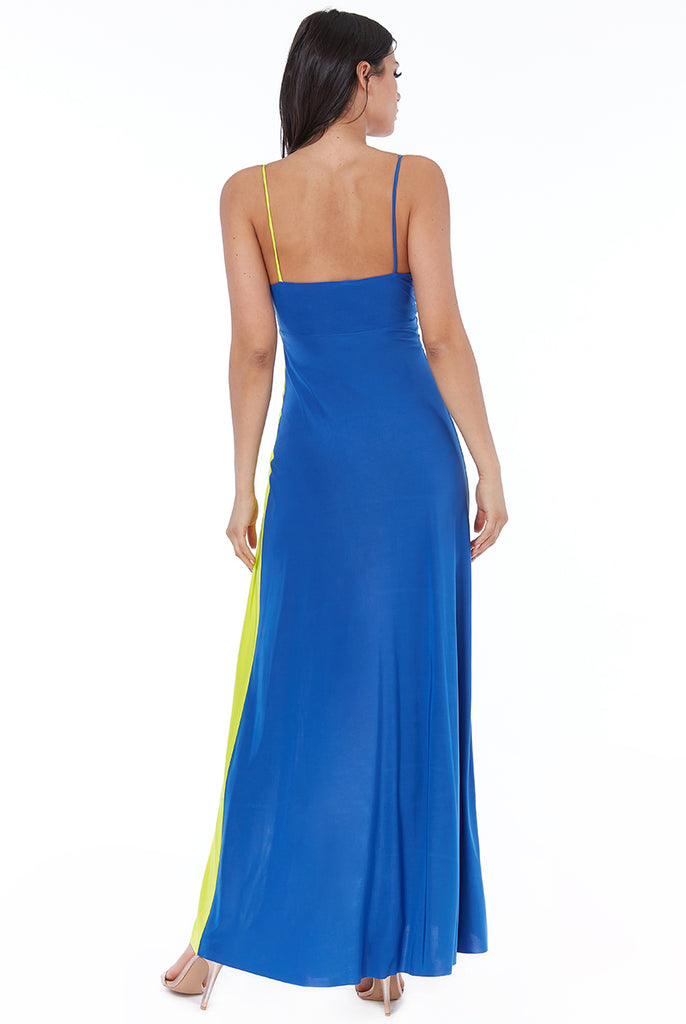 Women's Blocking Maxi Dress