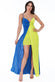 Colour Block Maxi Dress DR2326