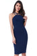 Criss Cross Strap Halter Neck Midi Dress DR2330