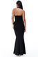 Peplum Halter Neck Maxi With Diamante Buckle DR2345