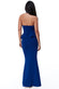 Peplum Halter Neck Maxi With Diamante Buckle DR2345