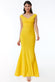 Pleated Wrap Hem Frill Maxi Dress DR2365