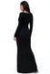 Velvet Stripe Maxi Dress DR2460