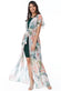 Palm Print Maxi Kimono DR2497