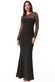 Diamond And Sequin Contrast Maxi Dress DR2525