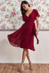 Flutter Sleeve Midi Wrap Dress With Elasticated Waist DR2555B