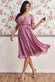 Flutter Sleeve Midi Wrap Dress With Elasticated Waist DR2555B