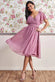 Flutter Sleeve Midi Wrap Dress With Elasticated Waist DR2555B