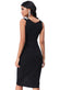 Off The Shoulder Scuba Wrap Over Midi DR2560