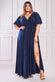 Wrap Front Maxi With Flutter Sleeves DR2565P