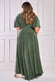 Wrap Front Maxi With Flutter Sleeves DR2565P